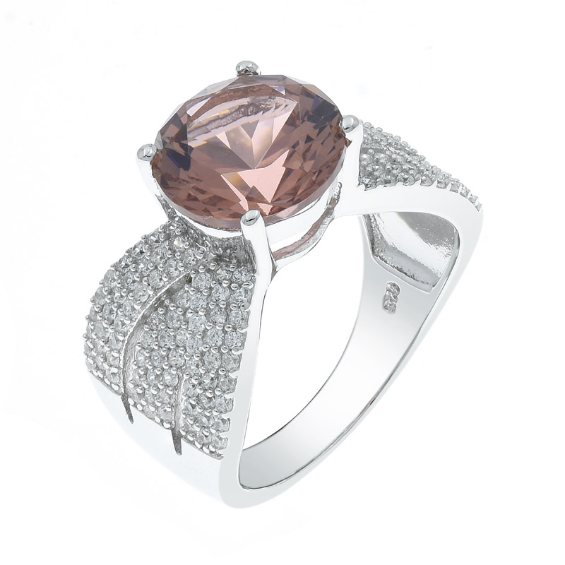 stunning morganite nano ring for ladies