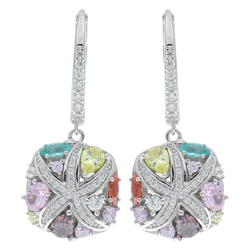 Wholesale Women Multicolor Stones Earrings