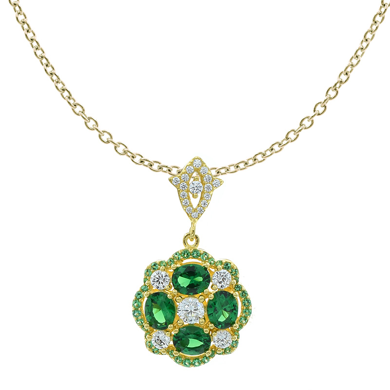 Women Wonderful Green Nano Jewelry Pendant 