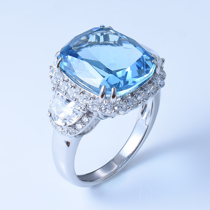 Aquamarine Jewelry Ring For Ladies