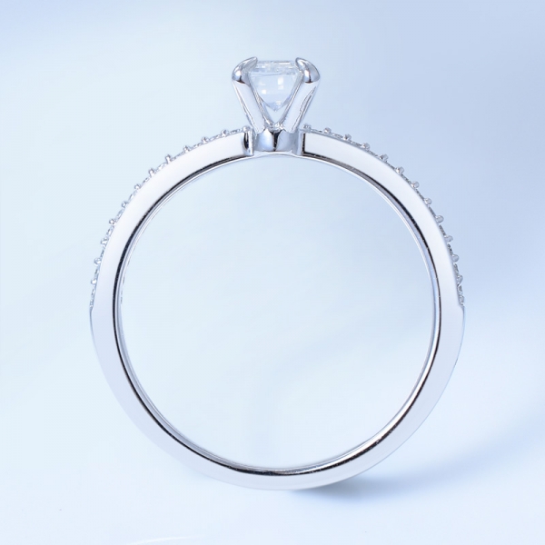 خاتم خطوبة من الفضة الاسترليني 925 للنساء 