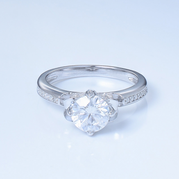 خمر خاتم الزفاف 925 الفضة الاسترليني تمهيد للنساء 