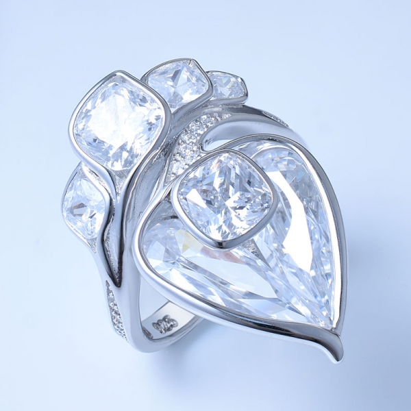 925 الفضة الاسترليني خاتم الزفاف تصميم partty 