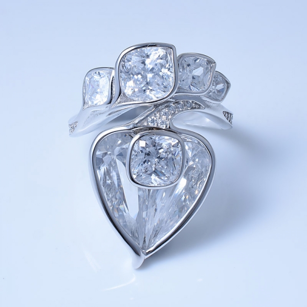 925 الفضة الاسترليني خاتم الزفاف تصميم partty 