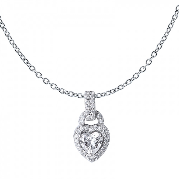 الصين الصانع قلب تصميم قلادة القلب الفضة المصنوعة يدويا والمجوهرات مع سعر المصنع 